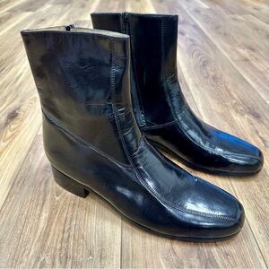 Nunn Bush Bristol Leather Zip Up Chelsea Boots, Black, Men’s 12 D